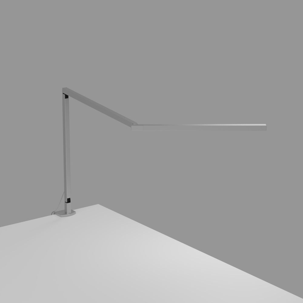 Koncept Lighting ZBD3100-D-SIL-2CL Z-Bar Mini LED Desk Lamp Gen 4 with desk clamp (Daylight; Silver)